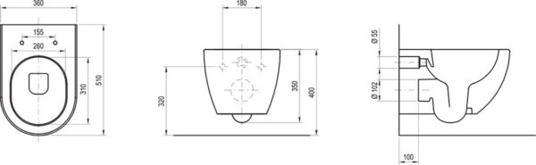 RAVAK Deska do miski WC Uni Chrome Flat, czarna X01795 - obrazek 3
