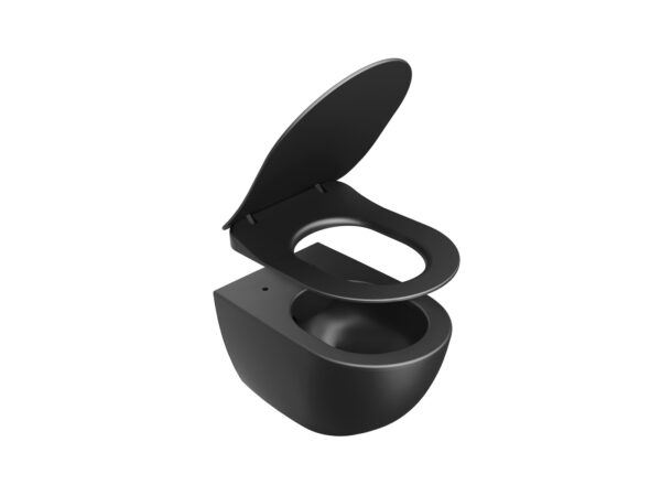RAVAK Deska do miski WC Uni Chrome Flat, czarna X01795 - obrazek 2