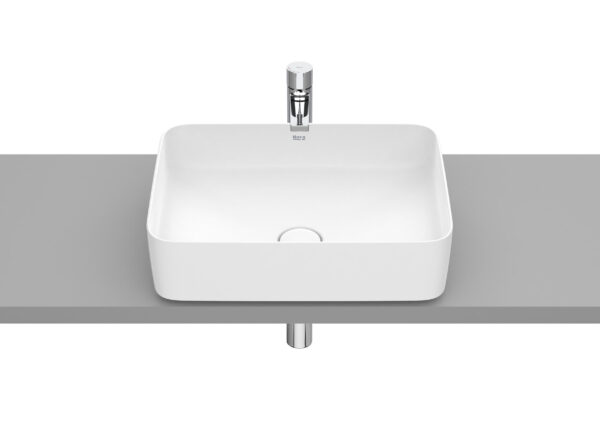ROCA INSPIRA Umywalka nablatowa cienkościenna Square FINECERAMIC® BIAŁY MAT A327530620