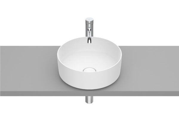 ROCA INSPIRA Umywalka nablatowa cienkościenna Round FINECERAMIC® BIAŁY MAT A327523620