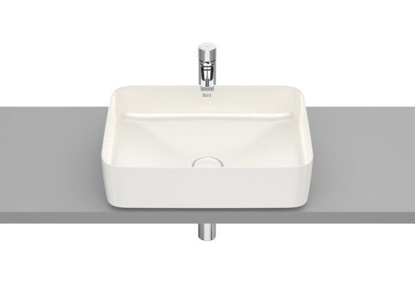 ROCA INSPIRA Umywalka nablatowa cienkościenna Square FINECERAMIC® BEŻOWY A327530650