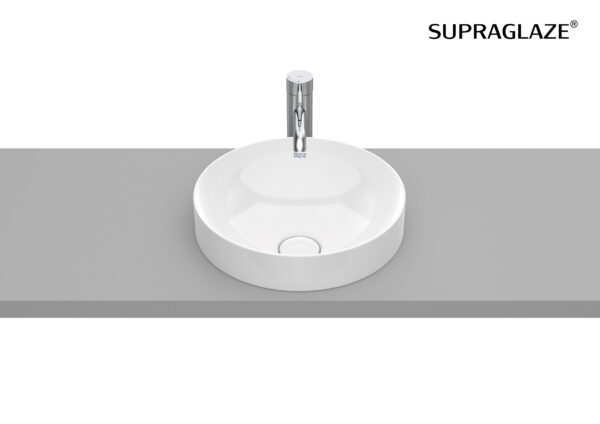 ROCA INSPIRA Umywalka blatowa cienkościenna Round FINECERAMIC® SUPERGLAZE A32752RS00