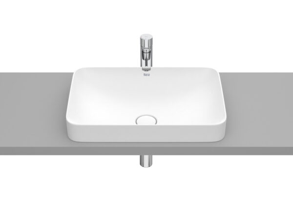 ROCA INSPIRA Umywalka blatowa cienkościenna Square FINECERAMIC® BIAŁY MAT A327534620