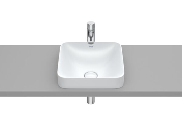 ROCA INSPIRA Umywalka blatowa cienkościenna Square FINECERAMIC® PERŁOWY A32753R630