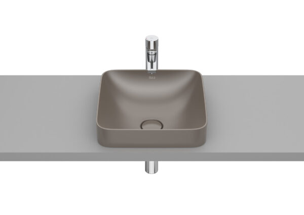 ROCA INSPIRA Umywalka blatowa cienkościenna Square FINECERAMIC® CAFE A32753R660