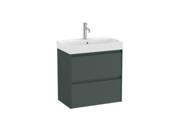 ROCA ONA Zestaw łazienkowy UNIK Compacto z 2 szufladami CIEMNY ZIELONY MAT A851684513
