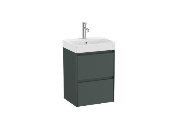 ROCA Zestaw łazienkowy UNIK Compacto z 2 szufladami CIEMNY ZIELONY MAT A851681513