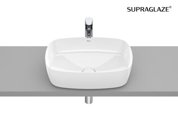 ROCA INSPIRA Umywalka nablatowa cienkościenna Soft FINECERAMIC® SUPERGLAZE A327500S00
