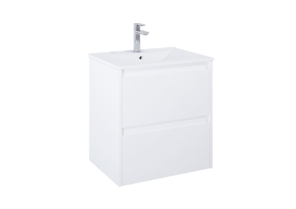 ROCA CLAUDIA Szafka łazienkowa 60 cm z 2 szufladami (do kompletacji z umywalką Hebe slim) BIAŁY MAT A857794529