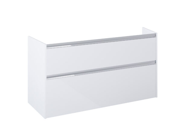 ROCA GAP PRO Szafka łazienkowa 120 cm z 2 szufladami (do kompletacji z umywalką Gap lub blatem) BIAŁY POŁYSK A857906806