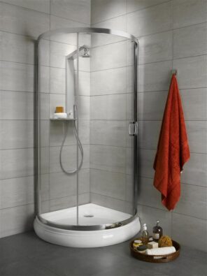 RADAWAY PREMIUM PLUS B KABINA PÓŁOKRĄGŁA 90X90 , PROFIL CHROM 30473-01-01N