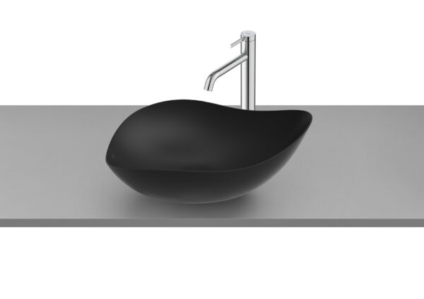 ROCA OHTAKE Umywalka nablatowa cienkościenna FINECERAMIC® CZARNY MAT A327A13080