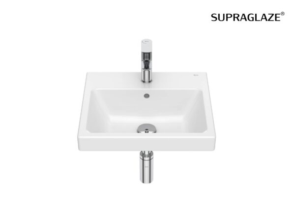 ROCA GAP Umywalka ścienna 45 x 42 cm z otworem na baterie SUPERGLAZE  A3270YWS00
