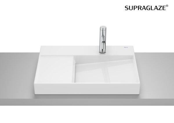 ROCA HORIZON Umywalka nablatowa z otworem na baterię - VIEW SUPERGLAZE A327274S0B
