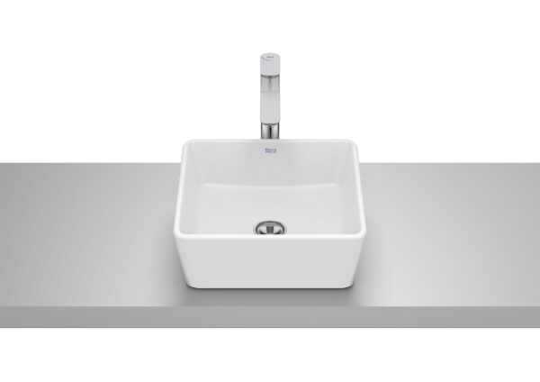 ROCA OPTICA Mała umywalka nablatowa kwadratowa BIAŁY MAT A327B12620