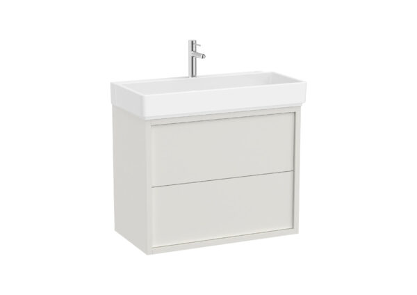 ROCA TURA Zestaw szafka z umywalką UNIK z 2 szufladami 80 cm BIAŁY MAT A852033558