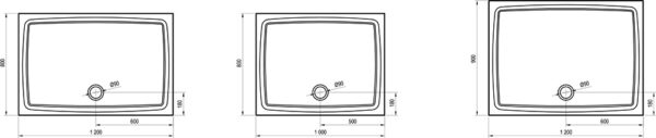 RAVAK Brodzik Gigant Pro Flat 100x80 XA03A411010 - obrazek 2