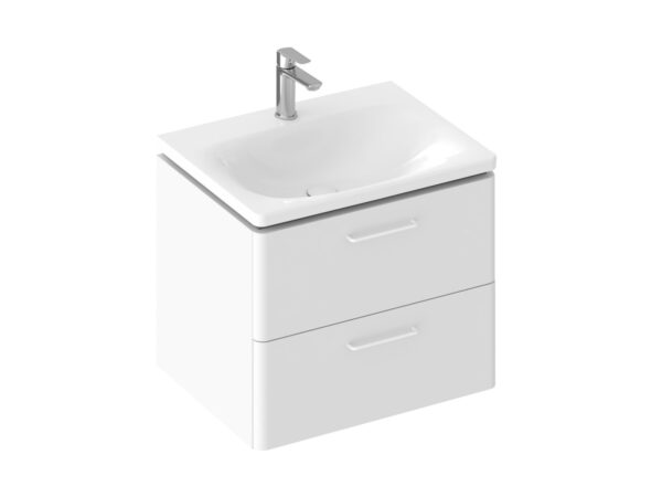 RAVAK SD Balance II 60 szafka pod umywalkę biała + uchwyt biały (2 szt.) X000001823