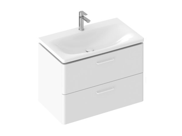 RAVAK SD Balance II 80 szafka pod umywalkę biała + uchwyt biały (2 szt.) X000001815