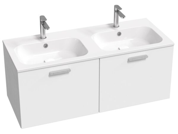 RAVAK SD Chrome II 120, szafka pod umywalkę biała, uchwyt 152 mm, chrom X000001775