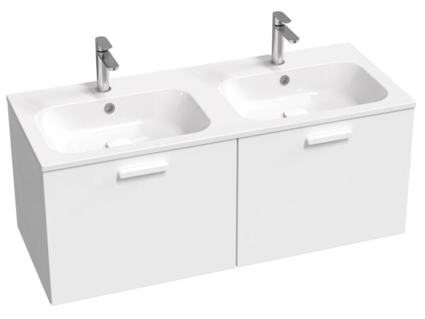 RAVAK SD Chrome II 120, szafka pod umywalkę biała, uchwyt 152 mm, białe X000001779