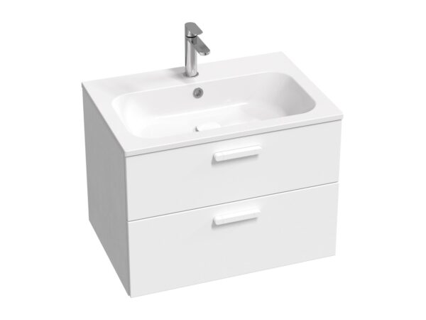 RAVAK SD Chrome II 70 szafka pod umywalkę biała, uchwyty chrom X000001773