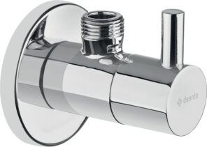 DEANTE Zawór kątowy z głowicą ceramiczną 1/2" - 3/8" - okrągły VFA_B62R