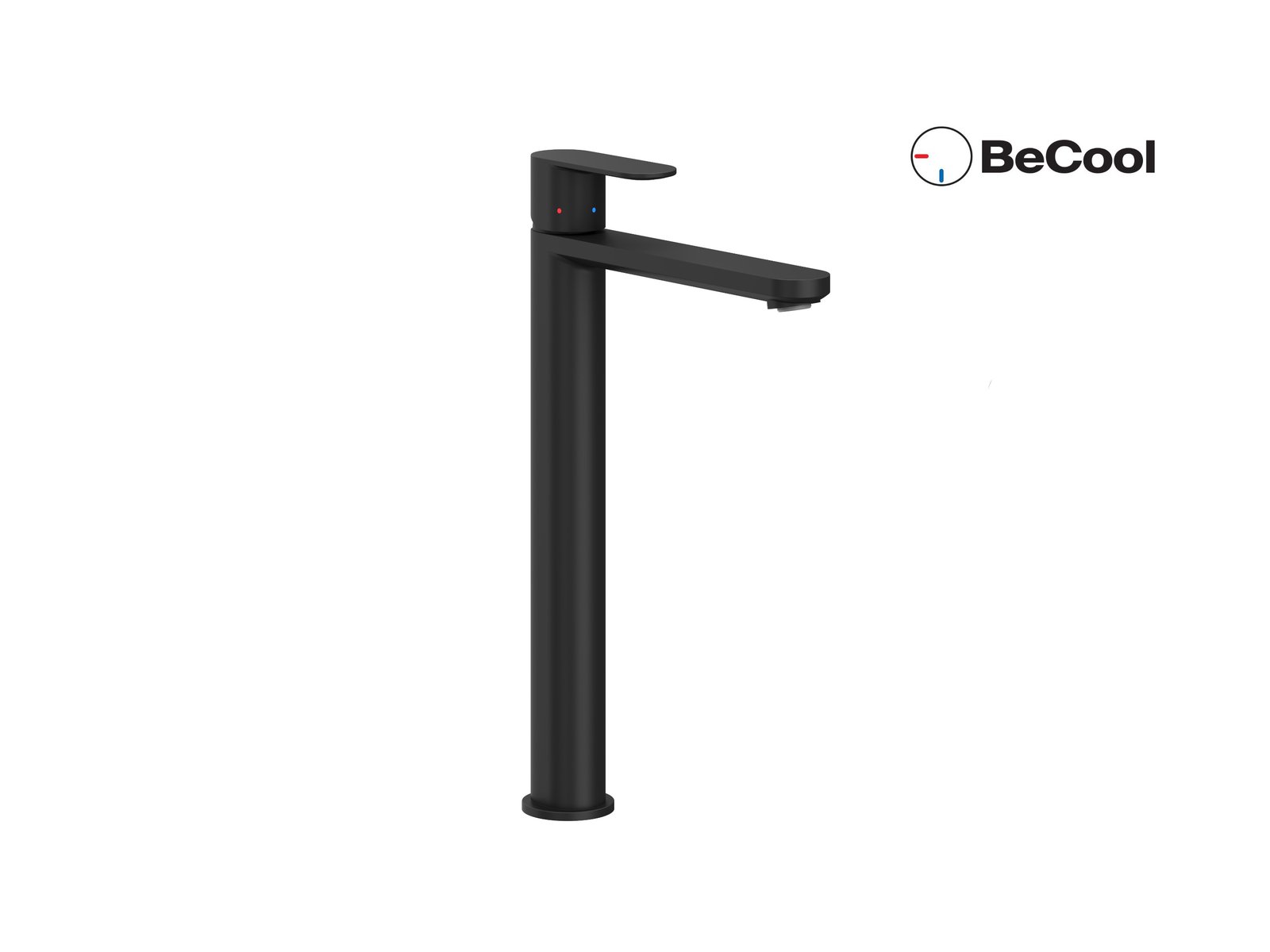 RAVAK CR II 015.21BL bateria umywalkowa stojąca BeCool 300 mm, bez korka, czarna X070461