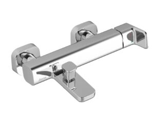 RAVAK Bateria wannowa naścienna 10° Free, bez zestawu prysznicowego Chrom X070131